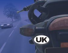 Motorcycle UK Plate